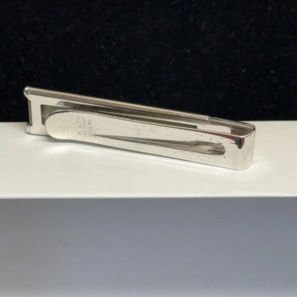 Vintage Heavy Sterling Silver Money Clip